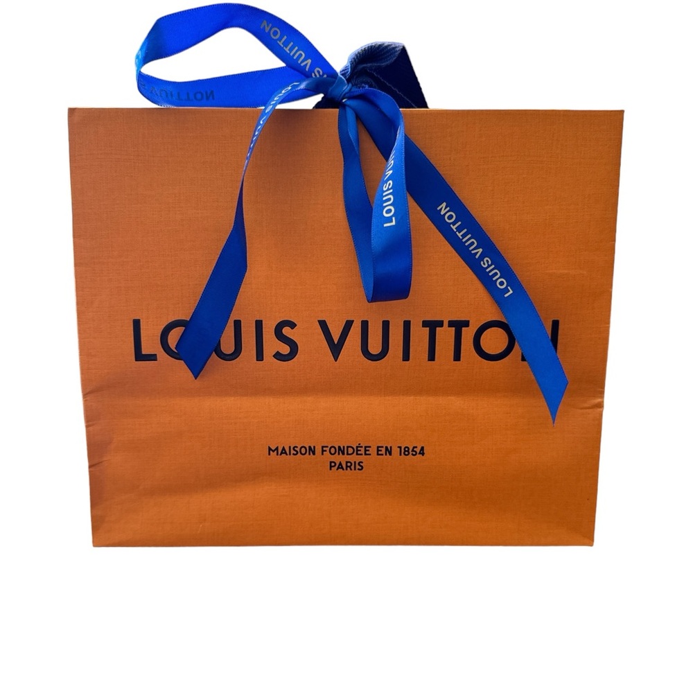 Authentic Louis Vuitton Shopping Bag and Ribbon